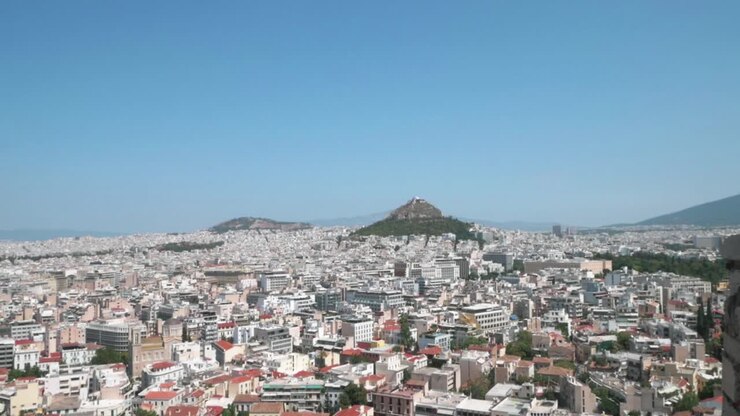 La vista panoramica di Atene, la capitale della Grecia.