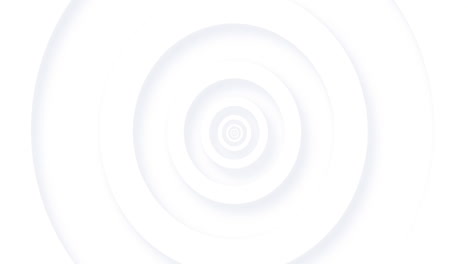 animation of white concentric circles radiating on seamless loop