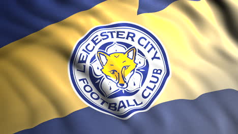bandera del club de fútbol de la ciudad de leicester