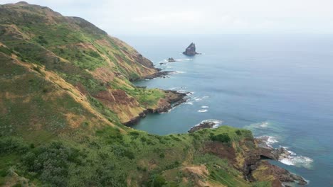 scenic coastal view of santa maria island in the azores