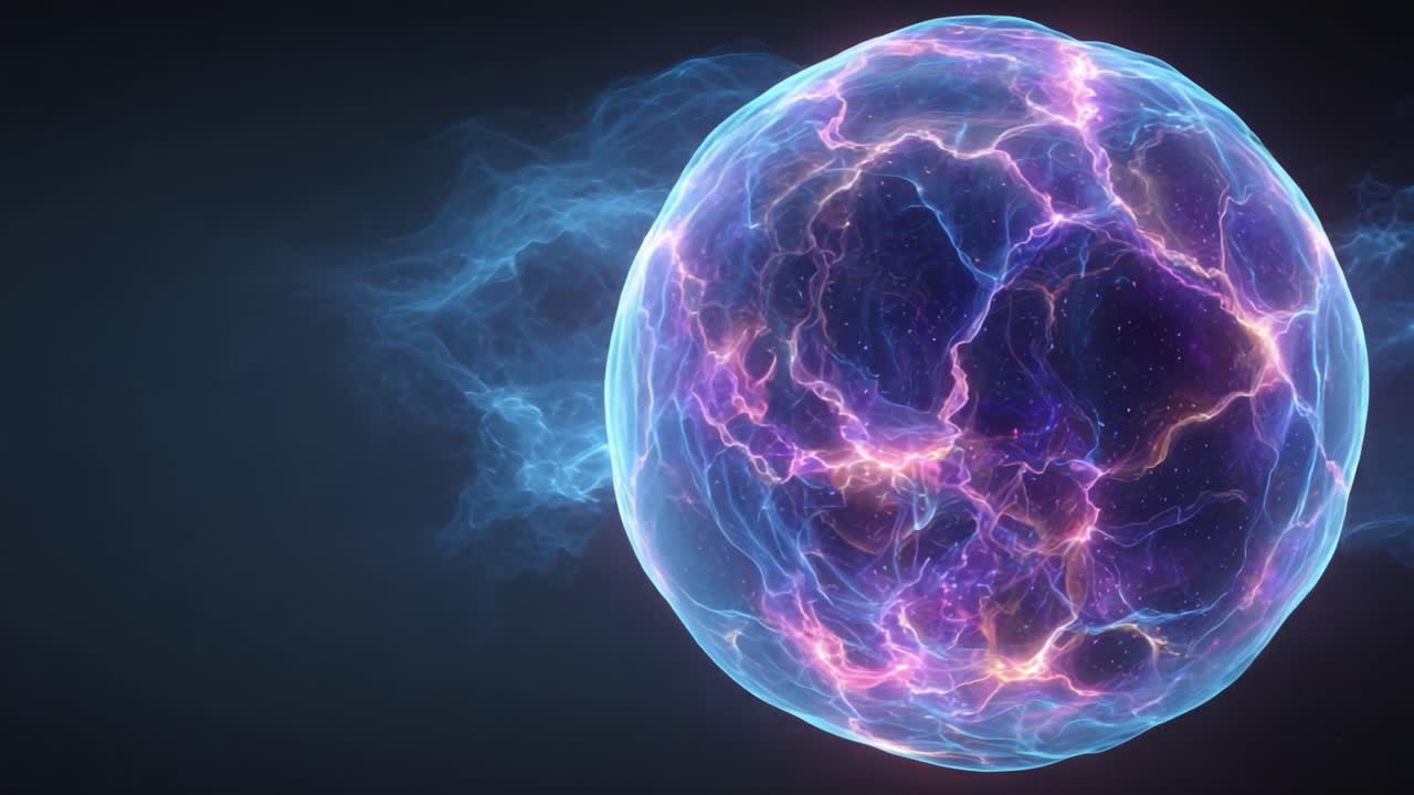 A Stunning Visual Representation of an Electrified Energy Sphere Surrounded by Radiant Waves Creating a Dynamic and Mesmerizing Display of Light and Color