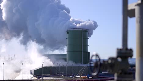 geothermal plants discharge dense and contaminated gas into the atmosphere