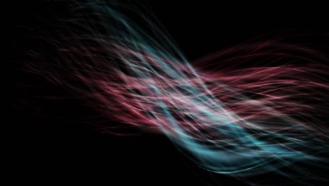 moving flowing abstract waves on a dark background.