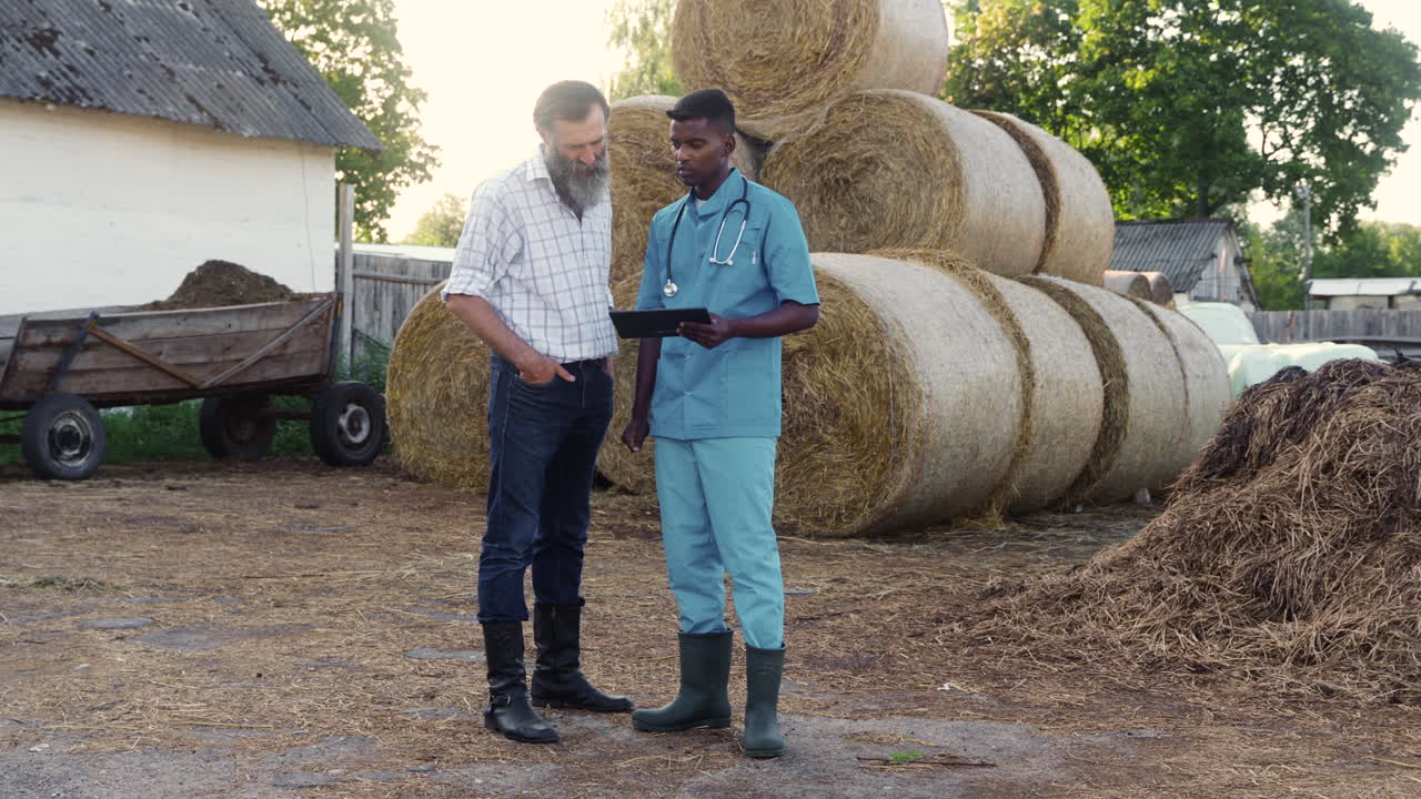 gente hablando y estrechando la mano al aire libre