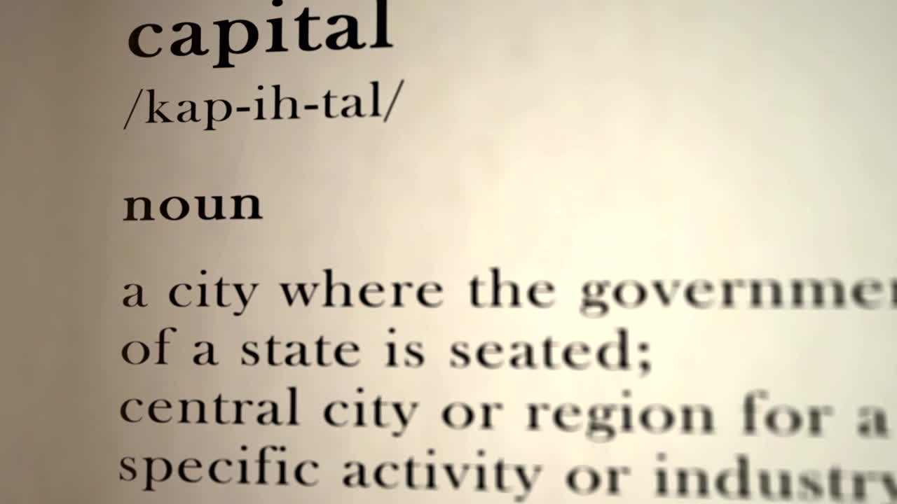 Capital Definition