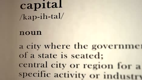 capital definition