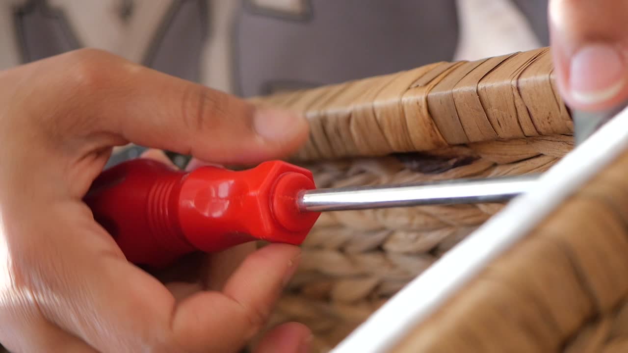 Repairing a Woven Basket