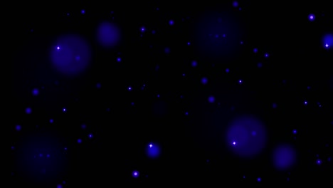 la animación la luz azul brilla sobre un fondo negro.