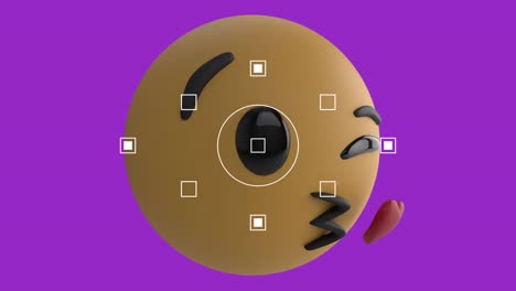 animación del icono de emoji de beso sobre el buscador de vista de pantalla