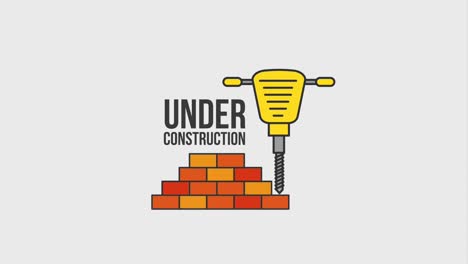 sitio web en construcción animación hd