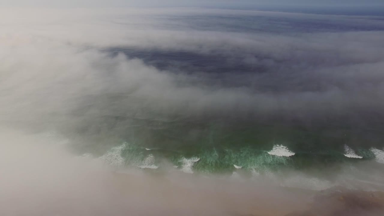 Sea mist at Cordoama and Castelejo beach at the Algarve, Portugal