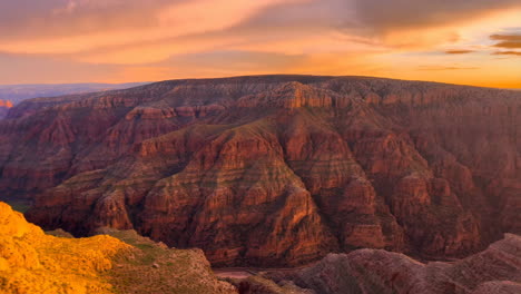 vast canyon landscape at sunset or sunrise