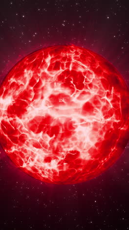 red giant star in space