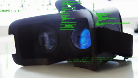 virtual realty headset on the table