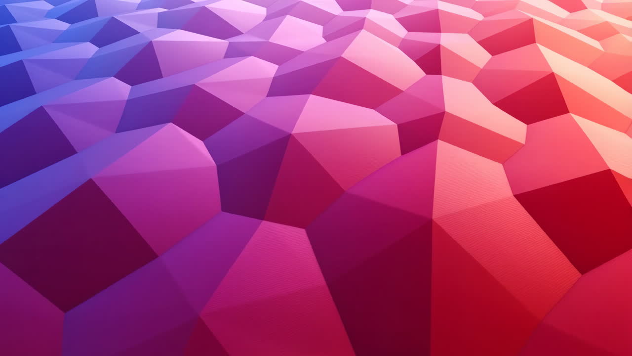 Colorful Geometric Abstract 3D Background with Gradient Polygons