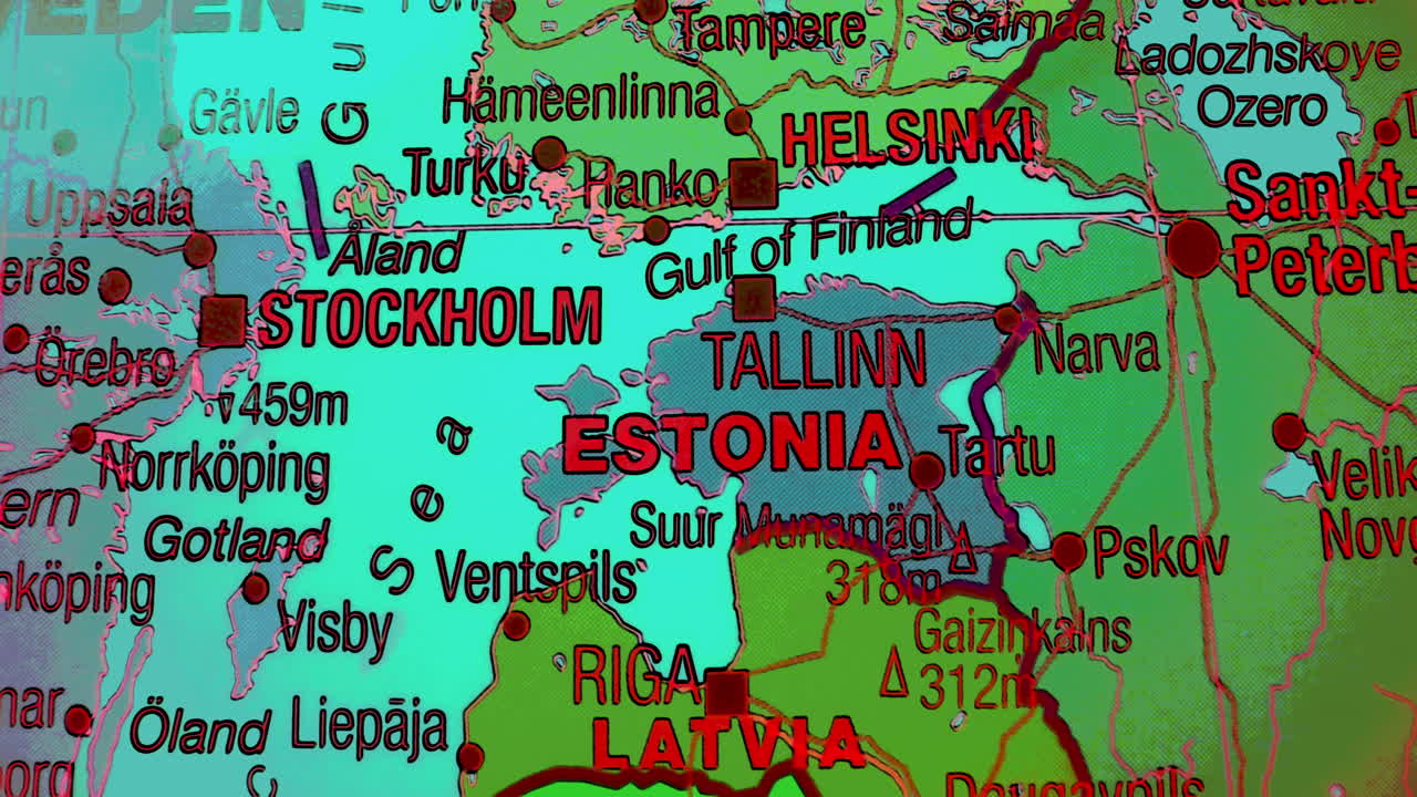 Map of the Baltic Sea Region and Surrounding Countries