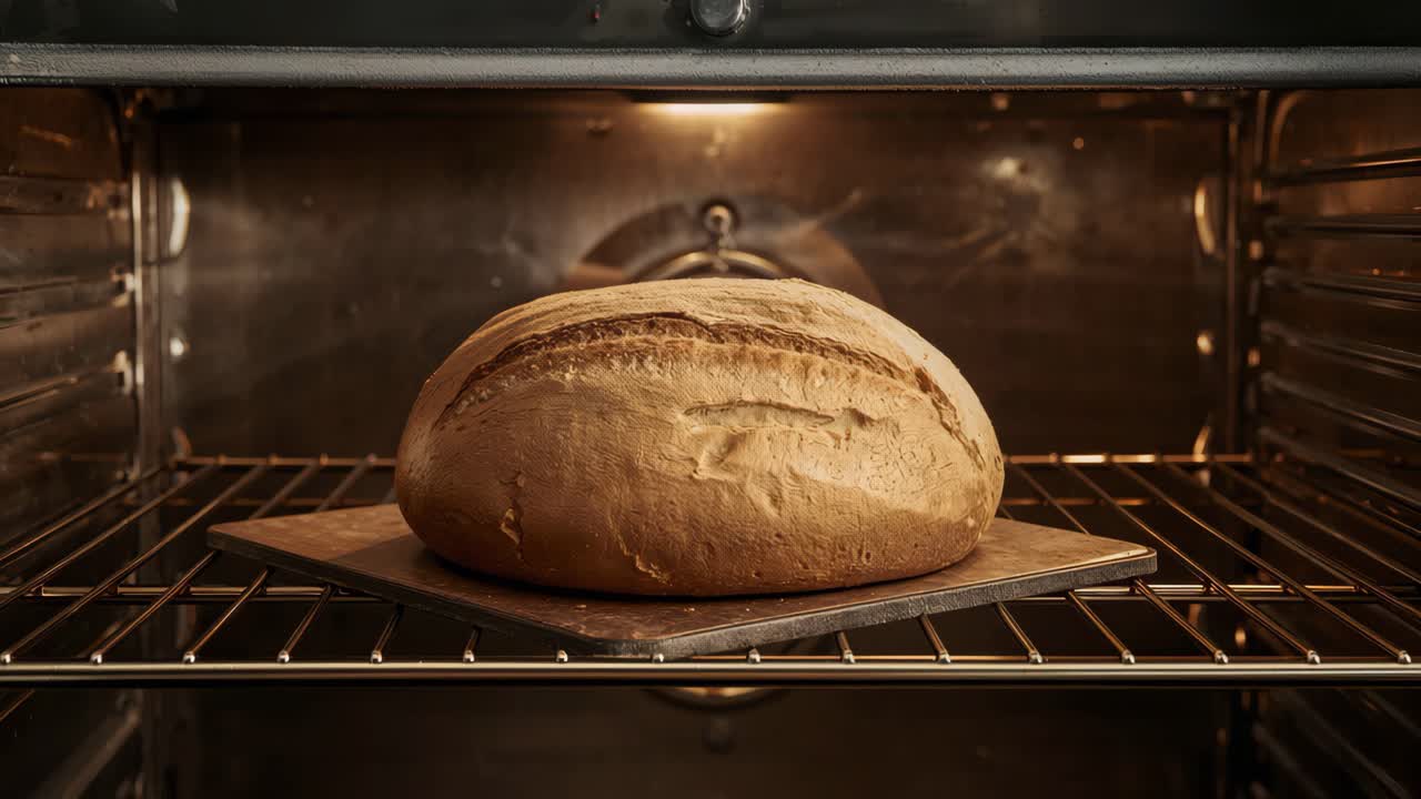 Fresh Bread Baking in the Oven