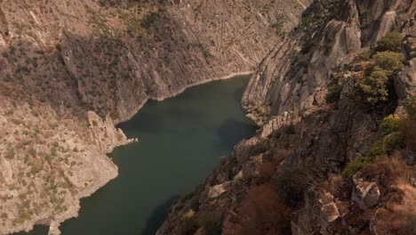 a panoramic view of a reservoir from the top