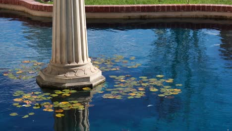 ornamental column in a water feature