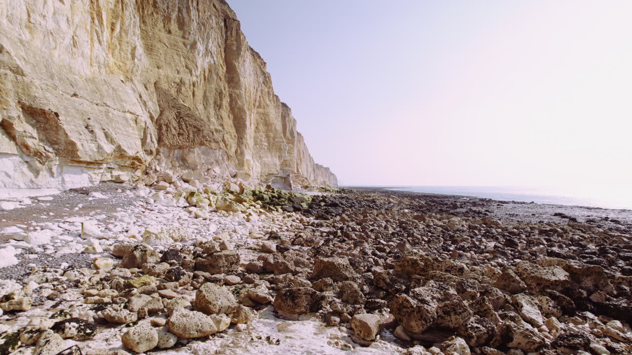 Drone shot of South England Coastline