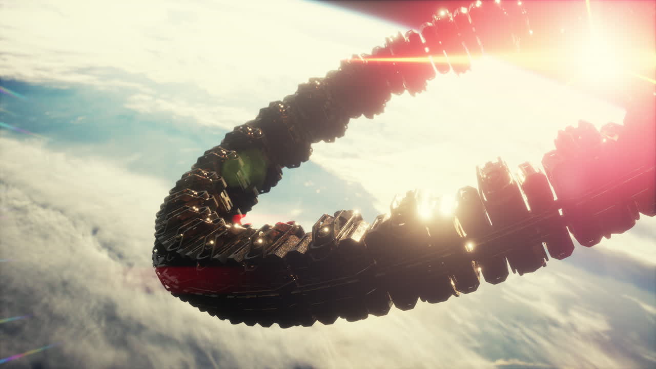 지구 근처의 외계인 모체선 nasa에 의해 제공 된 요소