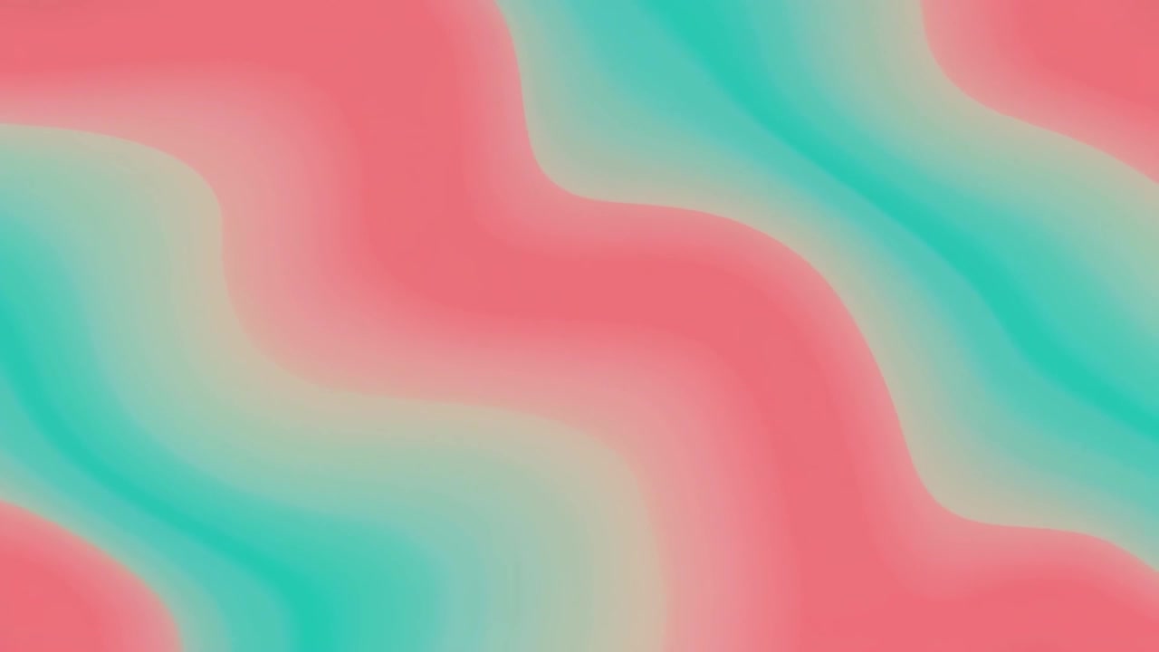 Abstract Motion Background with Soft Wavy Pink and Teal Gradient