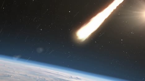 meteor striking earth