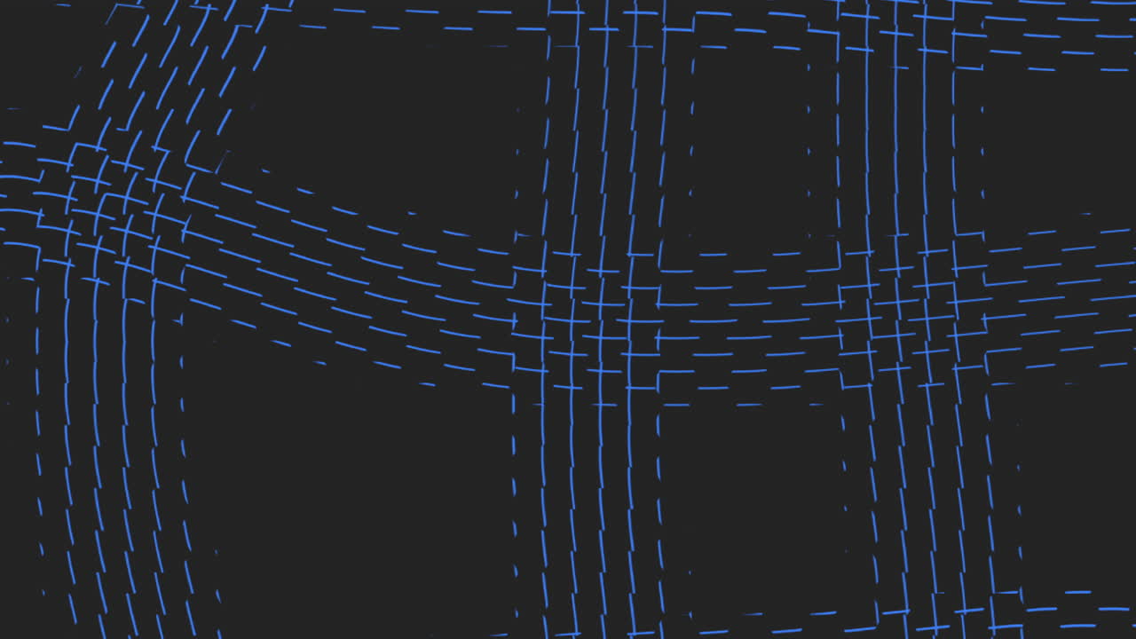 Dynamic and intricate blue grid pattern with diagonal lines