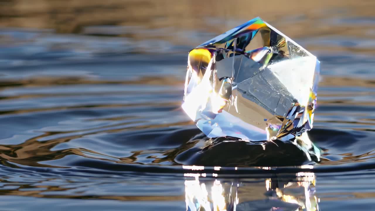Crystal on Rippled Water