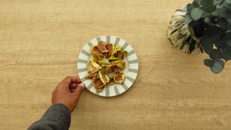 dried figs on a plate