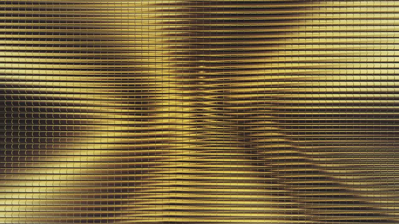 gold foil tiles texture seamless loop background 3D rendering