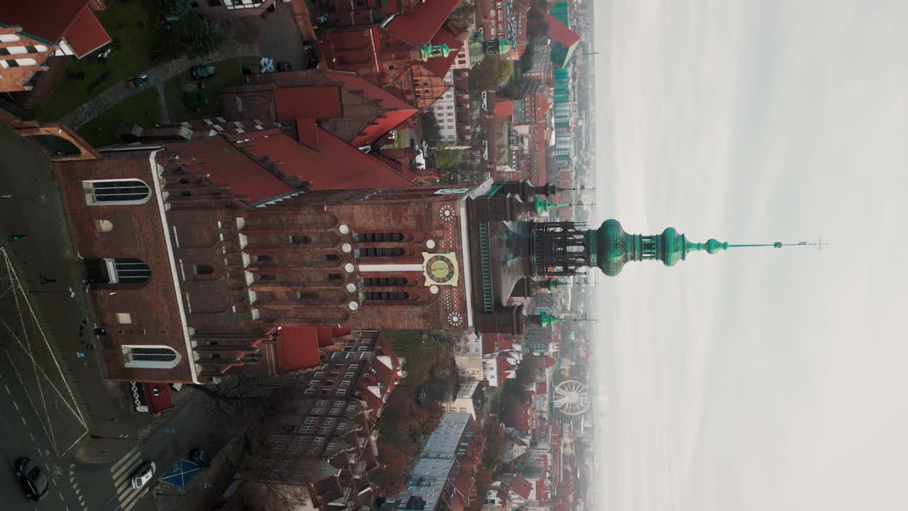 Aerial View of Gdansk, Poland