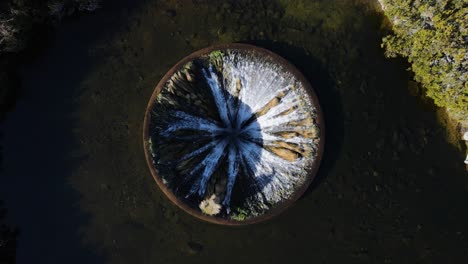 aerial birds eye view of covão dos conchos