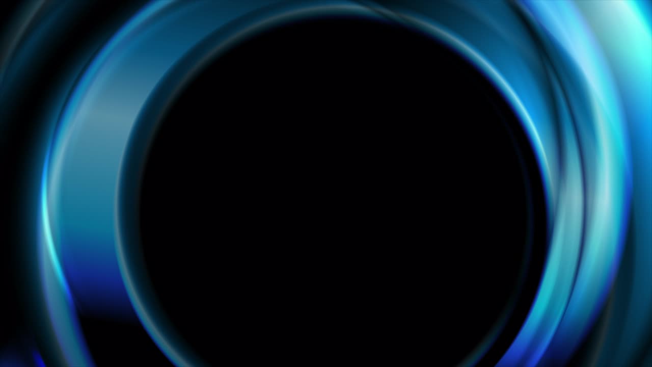 파란색 반이는 매끄러운 원 추상적인 기하학적 운동 배경