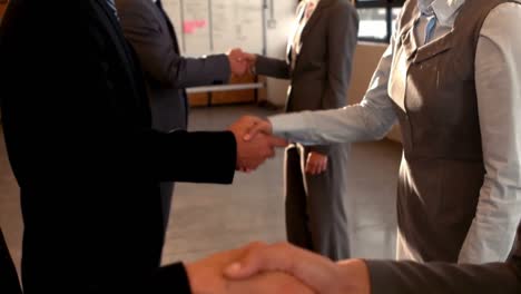 business people handshaking