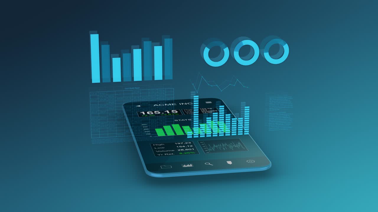 futuristic stock market app
