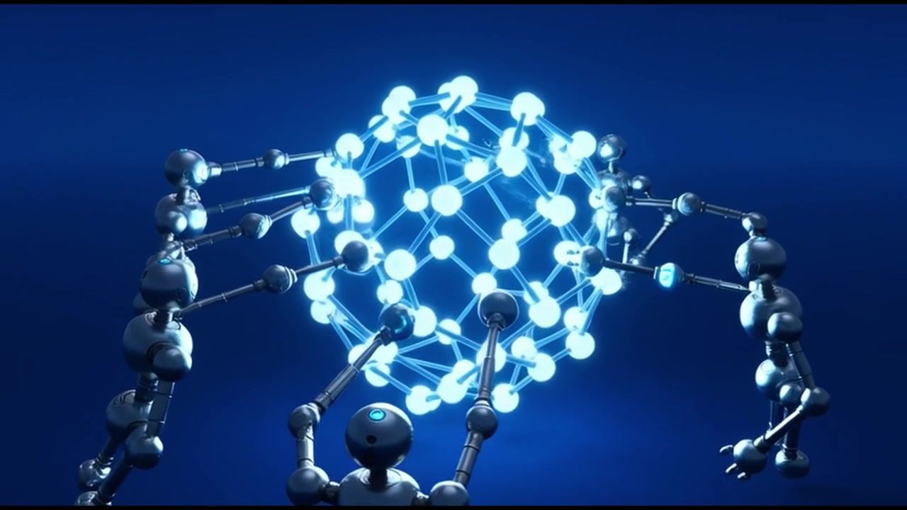 Parlayan Moleküler Yapı İnşa Eden Robotlar