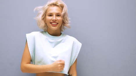 mujer feliz