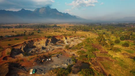 aerial view of the morogoro town in  tanzania