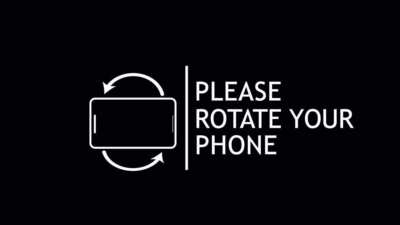 Please Rotate Your Phone Screen Orientation Instruction Graphic