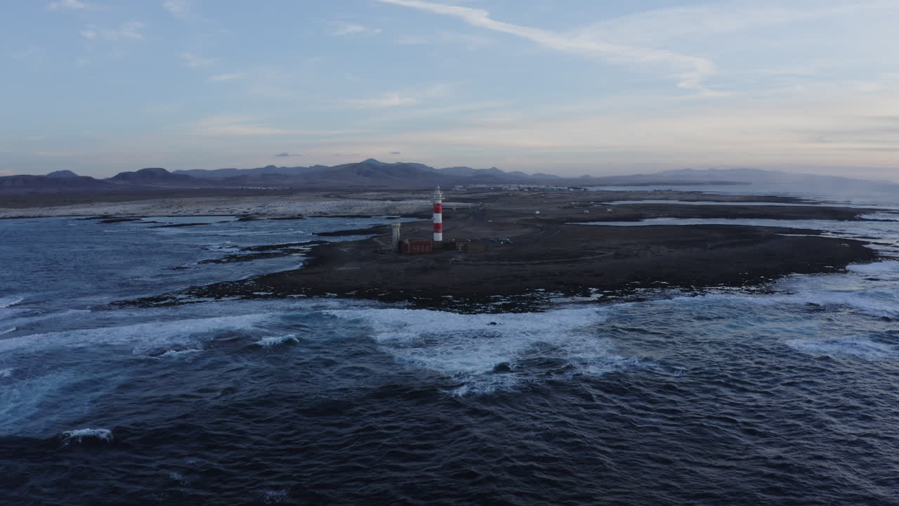 Lighthouse on a Coastal Island