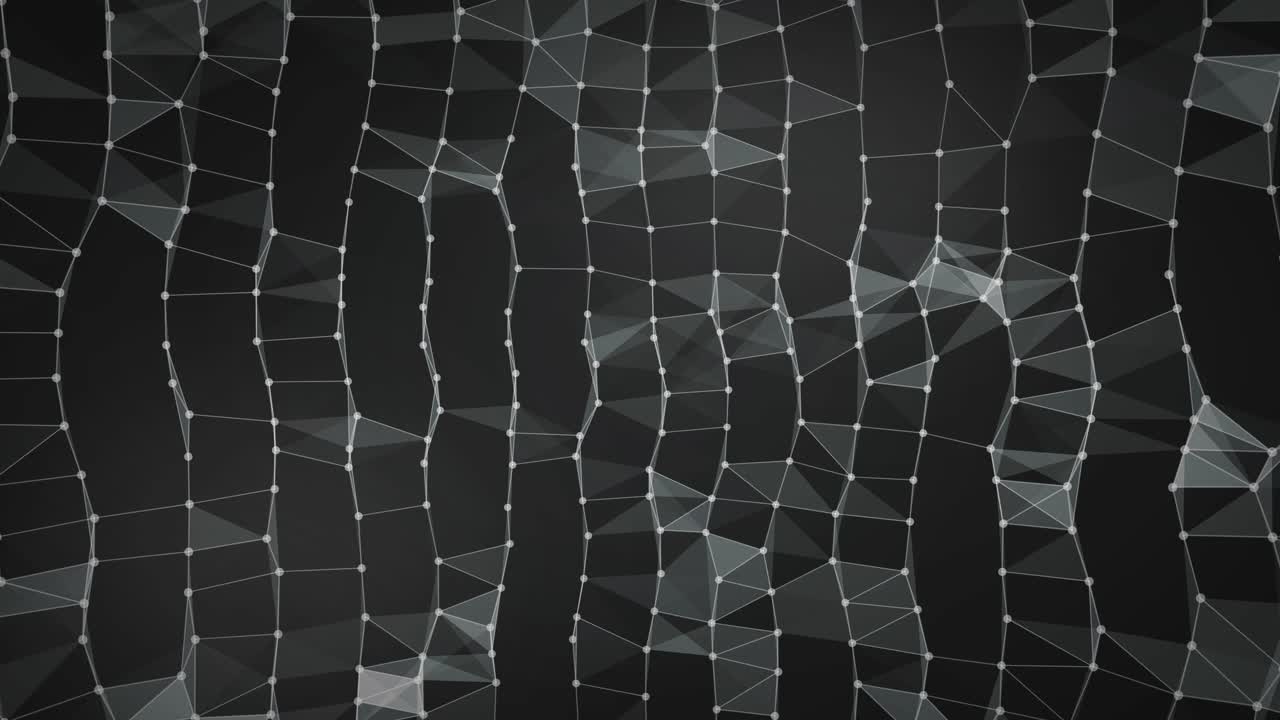 Geometric pattern of lines, shapes, and connections with turbulence field