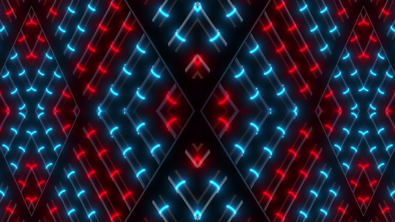 Modello geometrico astratto al neon