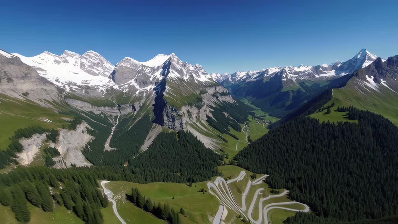 Serpentine Roads of the Swiss Alps