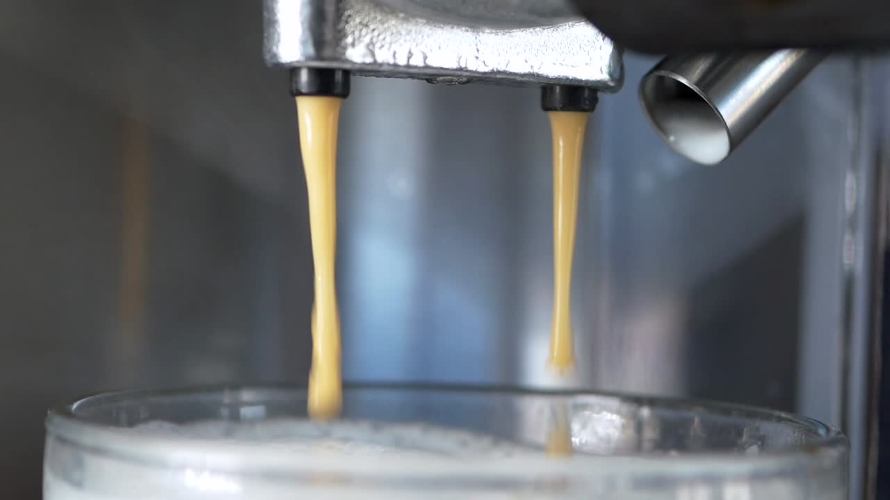 Coffee Machine Pouring Coffee