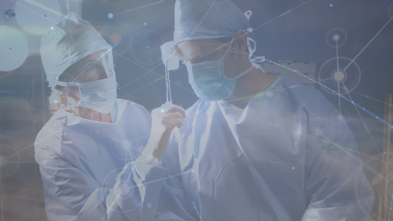 수술 중에 백인 여성과 남성 외과의사에 대한 연결 네트워크의 활성화