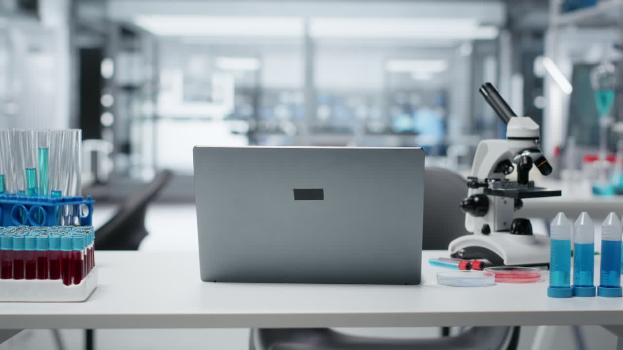 Modern laboratory equipped with high tech equipment