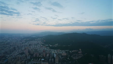 lapso de tiempo hermoso edificio y arquitectura en la ciudad de taipei en taiwán