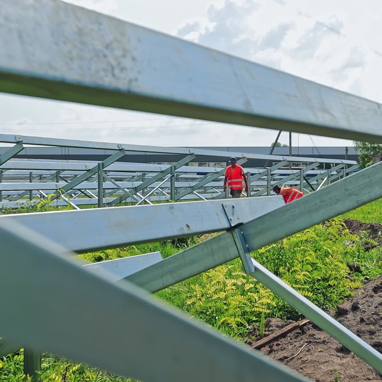 Installing solar energy farm