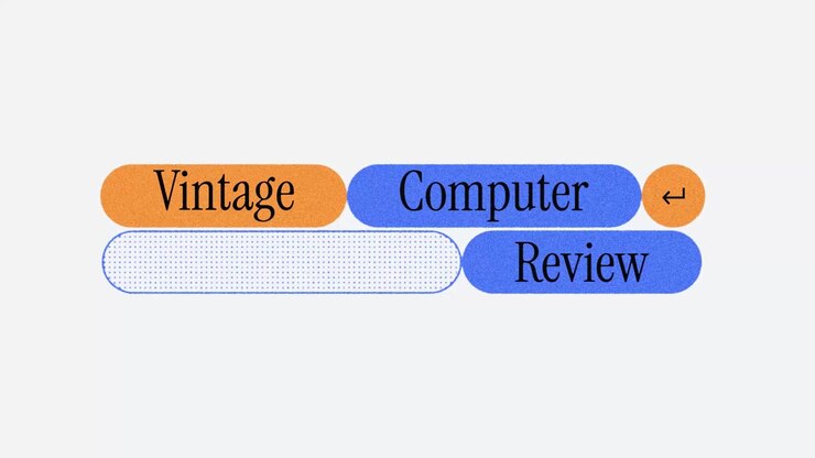 Vintage Computer Review Title Card Animation